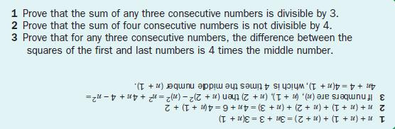 Algebraic Proof Maths Revision World